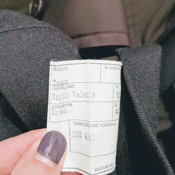 Rare Italian two-sided wool coat rain coat - Picture 4 of 8